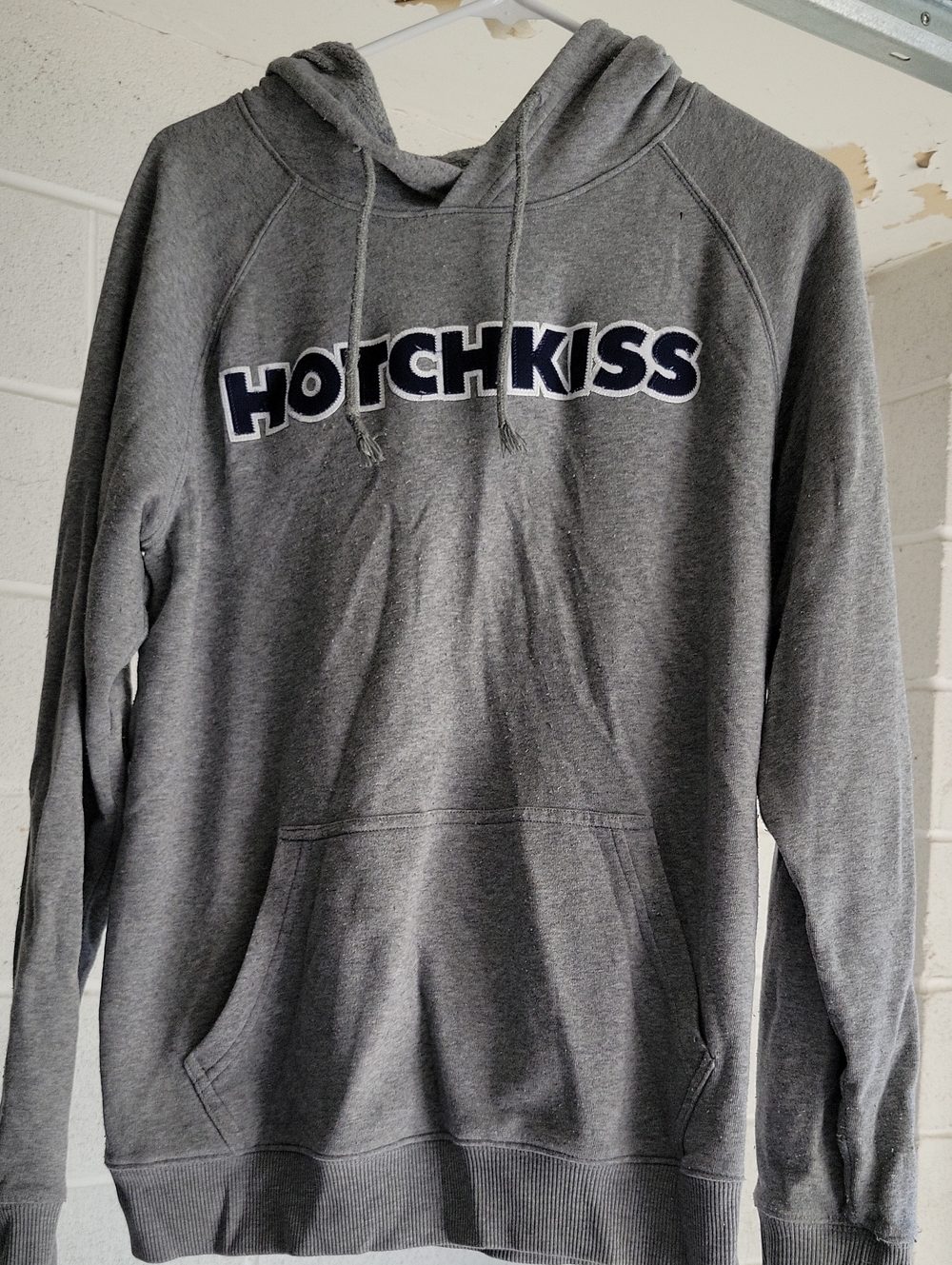 Men's Gray Pullover Hoodie - Classic Logo Sweatshirt